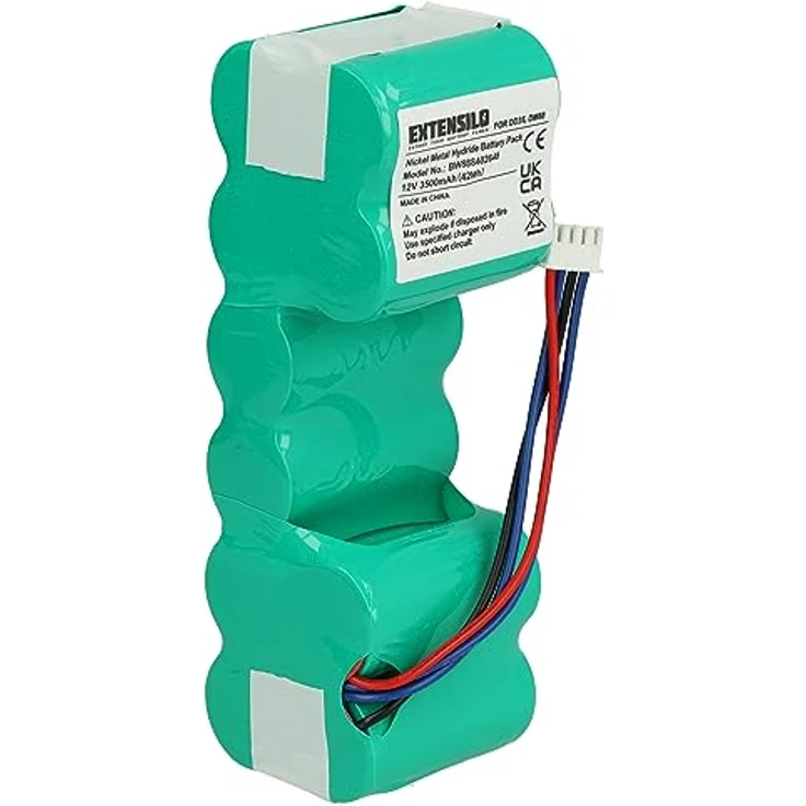 EXTENSILO Akku für Ecovacs Deebot 900, DN520, 600, 700, DE5G, DG711, DN33, 901, 907, Hochleistungs-NiMH 3500mAh, 12V, wiederaufladbar, mit Schutzmechanismen – Bild 3