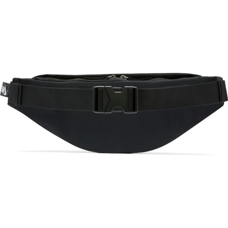 Nike Sportswear Heritage Waistpack DB0490, Gürteltasche aus 100% Polyester, Schwarz/Weiß, Volumen 3 l