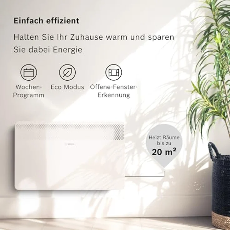 Bosch Hausgeräte Heat Convector HC 4000-20, Heizkörper mit Thermotechnik für effiziente Wärmeverteilung – Bild 2
