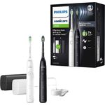 Philips Sonicare Elektrische Zahnbürste Series 5500 HX7119/02, 2 Putzeinstellungen, mit Andruckkontrolle, inkl. Reiseetui