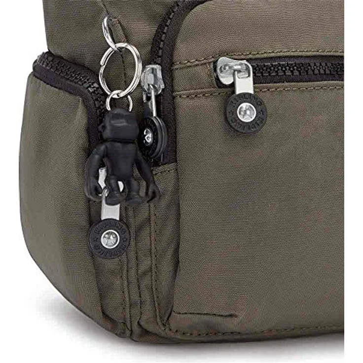 KIPLING Umhängetasche Basic Eyes Wide Open, Crossbody Tasche in Green Moss, mit verstellbarem Schulterriemen und mehreren Fächern – Bild 5