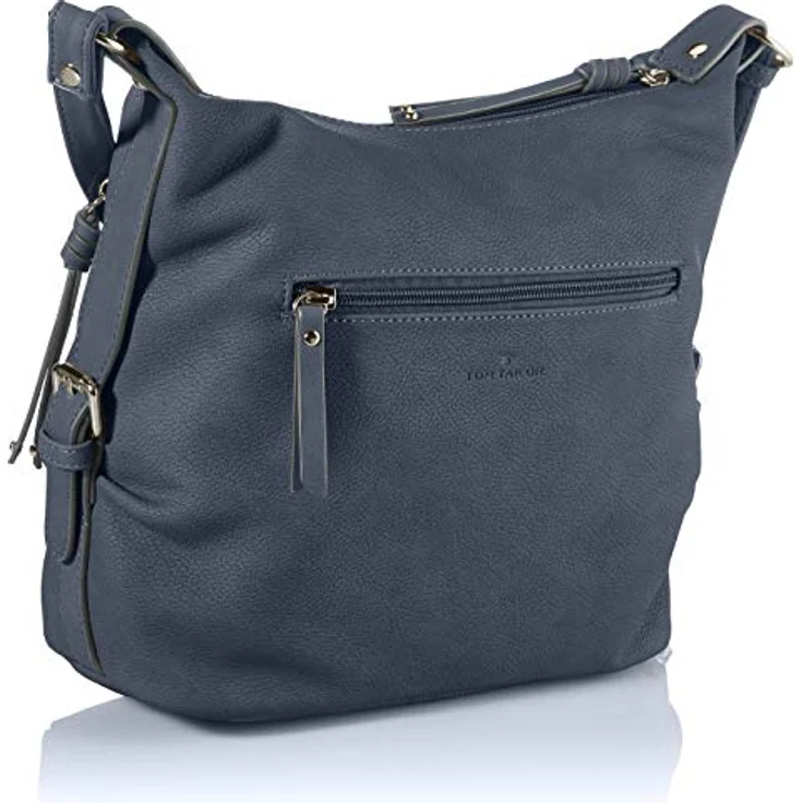 TOM TAILOR Umhängetasche CAIA Cross bag M, Nubuklederimitat, 7 Fächer, Smartphone-Fach, schwarz – Bild 3