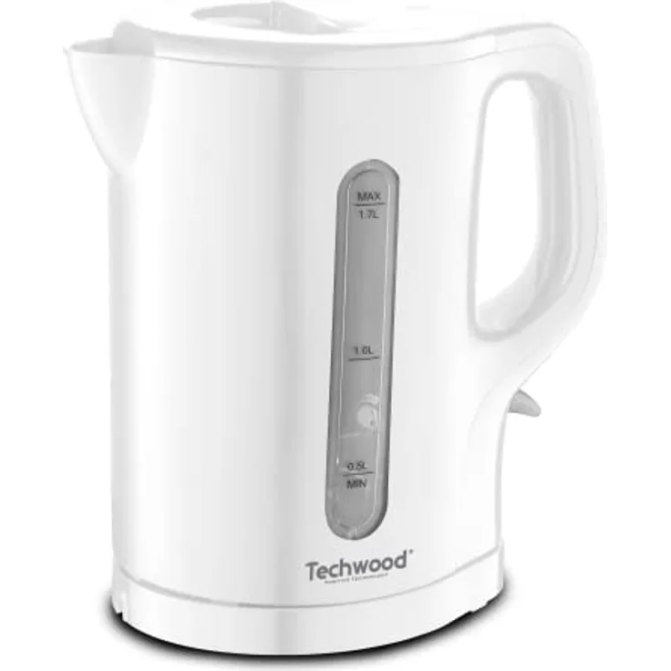 Techwood TB-1731 Elektrischer Wasserkocher, kabellos, 1,7 l, Weiß