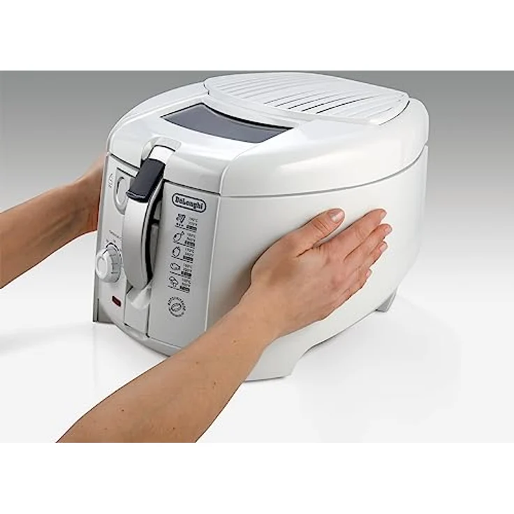 De Longhi F28211 Fritteuse, 1,2 Liter Volumen, 1800 Watt, weiß – Bild 4
