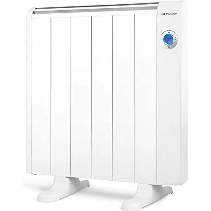 Orbegozo RRW 1000, ölfreier Heizkörper mit 1000 Watt Heizleistung und digitalem Thermostat, Weiss