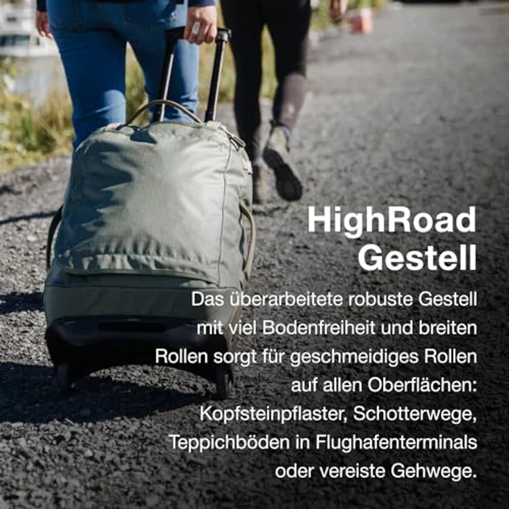 Osprey Transporter Wheeled Duffel 60, robuste Reisetasche mit hoher Wasserfestigkeit, Schwarz, 60 l – Bild 4