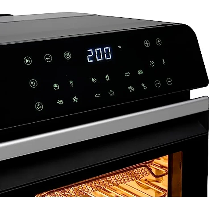 Princess Mini-Backofen Airfryer und digitaler Dampfgarer 182085 3-in-1-10 l – 900 g Pommes Frites – Dampfreinigungsfunktion – Bild 5