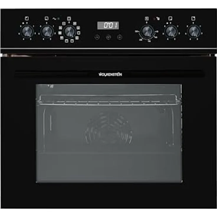 WOLKENSTEIN Einbauherdset WMOC, 100 XL-Garraum 66L, 9 Funktionen, 2-Kreis- und Bräterzone, Energieeffizienzklasse A, Heißluft, Grill, 8400 Watt, Timer