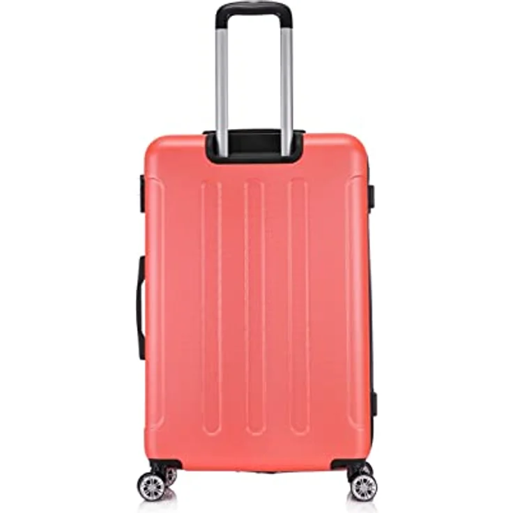 Flexot Flex-2045 Koffer XL, Zwillingsrollen Hartschale Neon-Orange – Bild 3