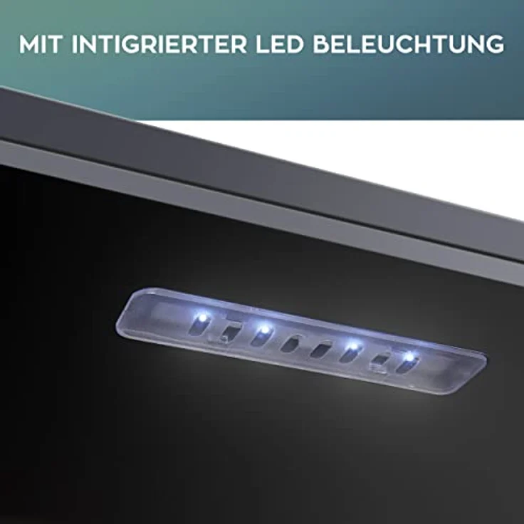 Heinrich´s Getränkekühlschrank, Mini Kühlschrank mit Glastür, 115 Liter, 5 bis 18°C, 4 Ablagen, 41dB, LED-Innenbeleuchtung, schwarzes Design, ideal für Büro und Camping – Bild 4