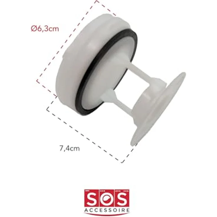 Bosch BSH00647920 Flusenfilter für Waschmaschinen, original Zubehör, kompatibel mit Siemens und Balay, 13,21 cm x 8,79 cm x 5,79 cm – Bild 2