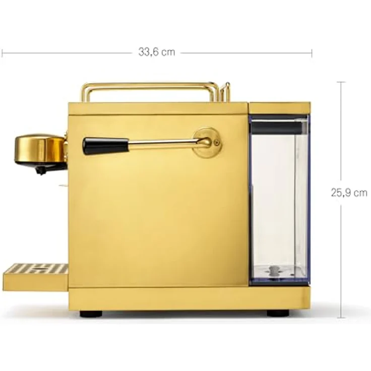 Sjöstrand Espresso-Kapselmaschine, Messing, Energiesparmodus, 1,2L, kompatibel mit Nespresso-Kapseln – Bild 4