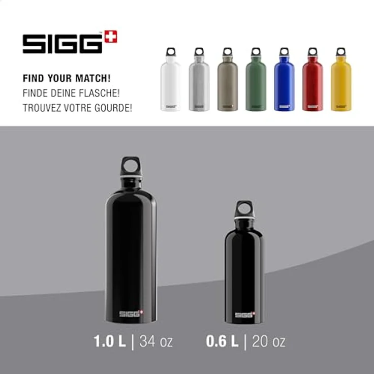 Sigg Trinkflasche Traveller, Black, 0.6 l – Bild 5