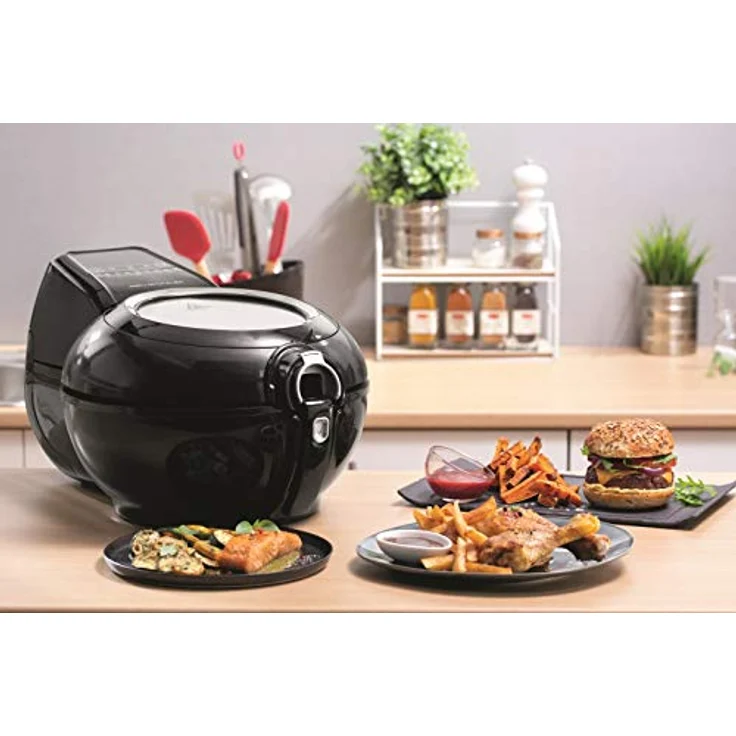 Tefal YV9708 ActiFry Genius XL 2in1 Heißluftfritteuse 1500 Watt, Fassungsvermögen: 1,7 kg, 9 automatische Programme, 2in1 Technologie schwarz – Bild 4