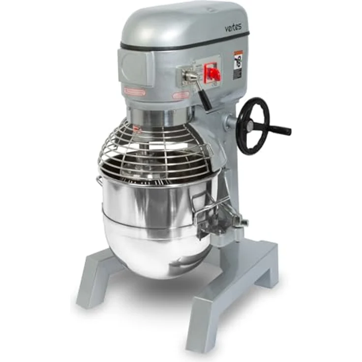 Vertes Teigkneter 1500W, 40L Kapazität, Edelstahl Rührschüssel, 3 Stufen 80, 160 und 310 U/min – Bild 1