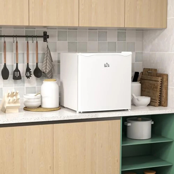 HOMCOM Mini-Gefrierschrank 35 L, 5-stufige Temperaturregelung, 41 dB, weiß – Bild 2