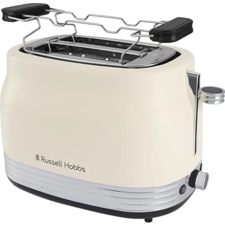 RUSSELL HOBBS Toaster Hanley Jasmine 28650-56, 2-Schlitz Toaster in Creme mit 900 W, Hebefunktion und 6 Bräunungsstufen – Bild 1