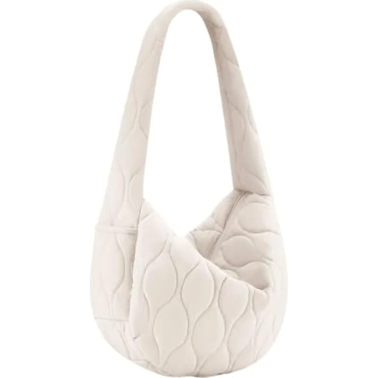 REISENTHEL® Schultertasche moonbag 24 Liter, puffer stone, mit Innen- und Außentaschen sowie Reißverschlussfach – Bild 1