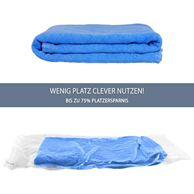 NORDIC® Vakuumbeutel für Kleidung Reise - 10 Stück (S + M + L) - BPA-frei, wiederverwendbare Kompressionsbeutel, Protects vor Feuchtigkeit und Gerüchen – Bild 3