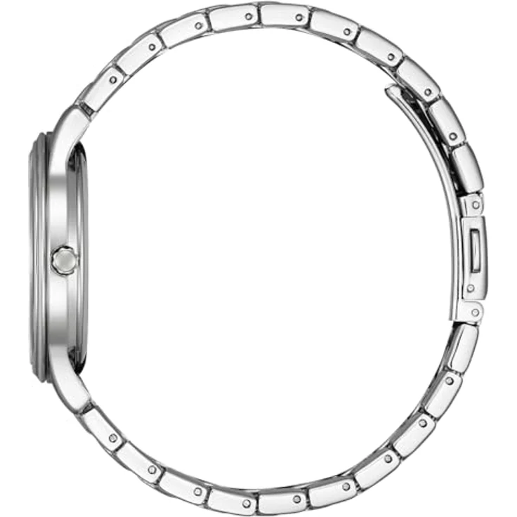 CITIZEN Watch EM0411-71X Solaruhr mit Silber Edelstahl Band, Rosa Zifferblatt – Bild 4