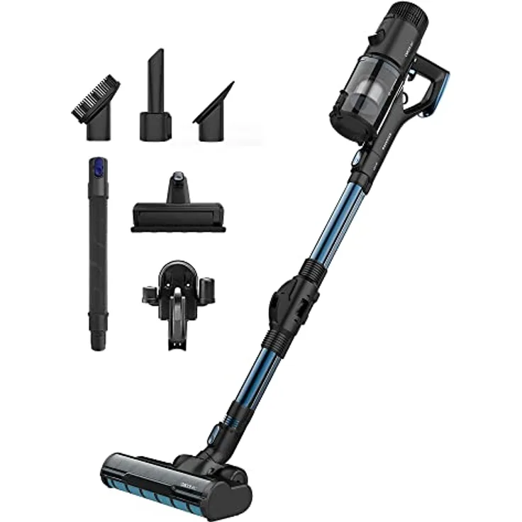 Cecotec Conga Rockstar 990 X-Treme ErgoFlex. 3 in 1 digitaler Staubsauger 480 W, 150 aW, 30 kPa, 100 Minuten Autonomie, Cepillo Jalisco Bürste Tank von 700 ml, Umfangreicher Zubehörsatz.