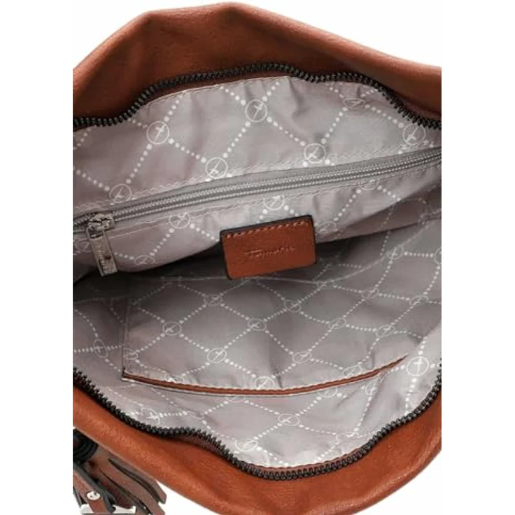 Tamaris Handtasche Nele, Echtleder-Optik mit Reißverschluss, braun, abnehmbarer Umhängeriemen – Bild 4