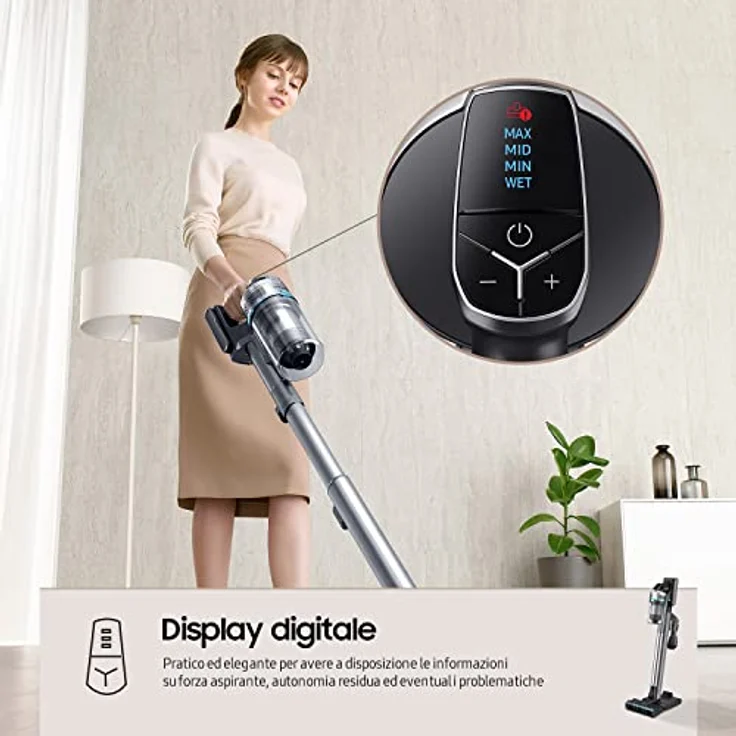 Samsung Jet 90 Multi VS20R9044T2/ET, Kabelloser Handstaubsauger, Silber mit ultrafeinem Staubfilter – Bild 5