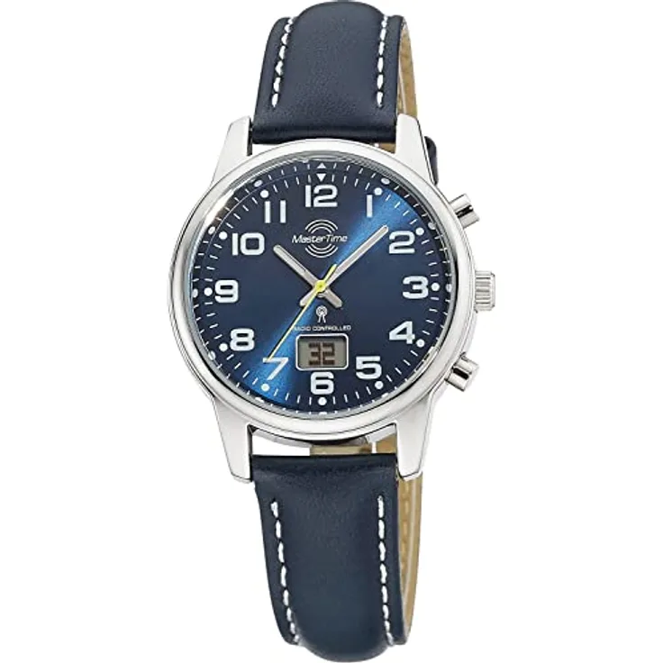 Master Time Funk Quarz Damen Uhr Analog-Digital mit Leder Armband MTLA-10818-32L