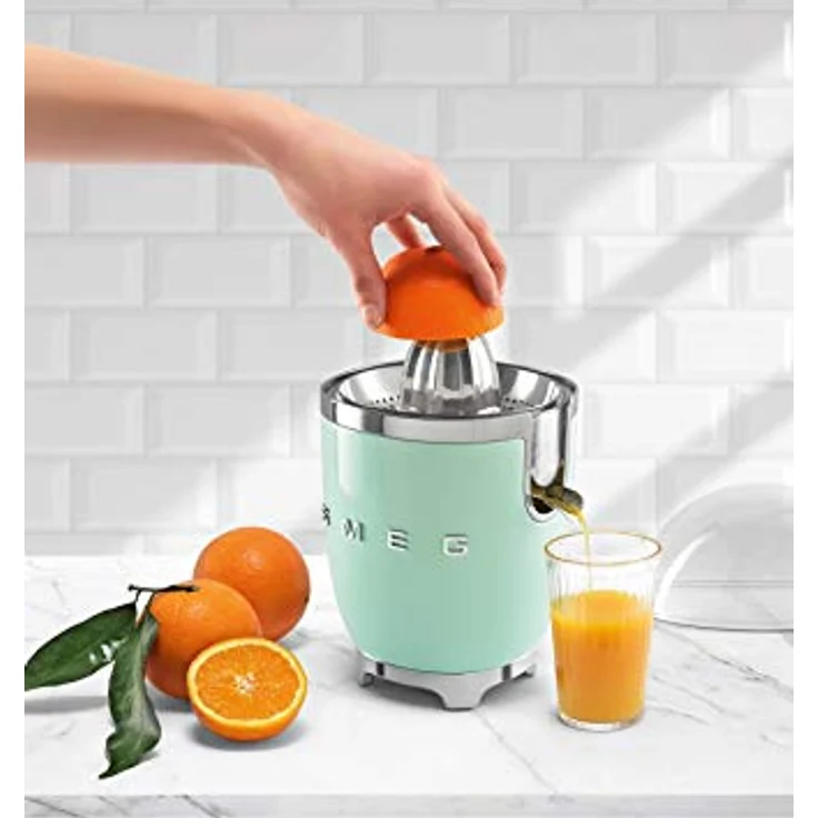 Smeg CJF01PBEU Zitruspresse, 70W, Edelstahl, blau, Serie: CJF01 – Bild 4