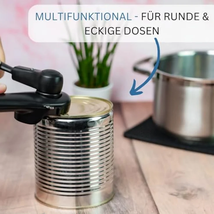 Westmark Sicherheitdosenöffner, Länge: 17,5 cm, Kunststoff-Edelstahl, Klu 2, Schwarz, 10382260 – Bild 2