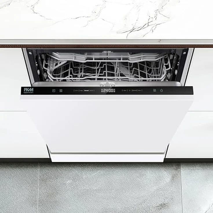 PKM Geschirrspüler GSM16-8FI, vollintegriert mit Sensor-Touch-Bedienung, 16 Gedecke, Edelstahl-Innenraum, LED-Display – Bild 2