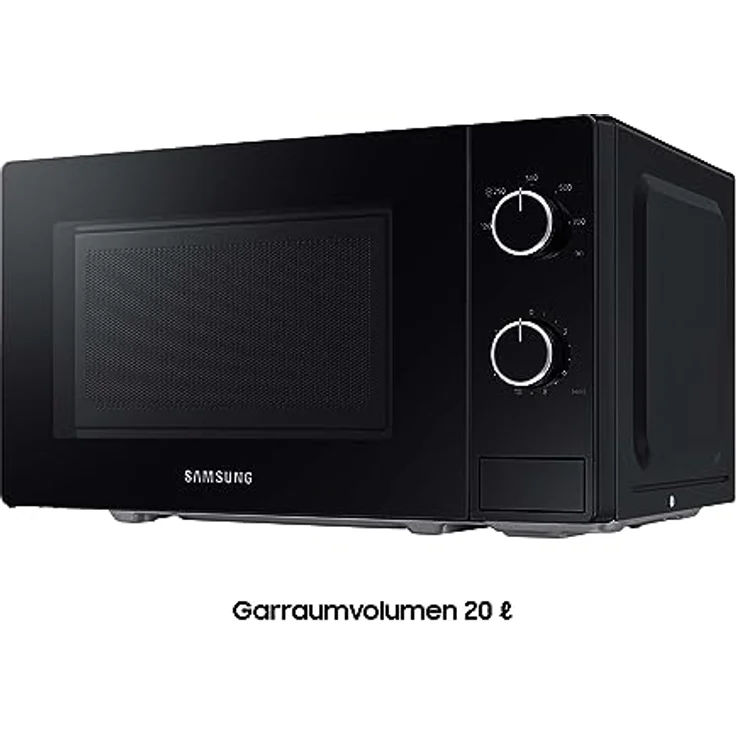 Samsung Solo-Mikrowelle, 700 W, Epoxy-Garraum mit 20 l Volumen, 5 Leistungsstufen, Defrost, Schwarz, MS20A3010AL/EG – Bild 3