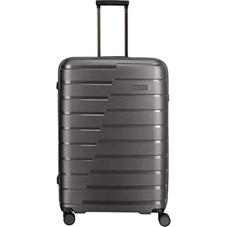 travelite 4-Rad Koffer L mit TSA Schloss, Gepäck Serie AIR BASE: Funktionaler Hartschalen Trolley im coolen Look, 075349-04, 77 cm, 105 Liter, anthrazit (grau) – Bild 2