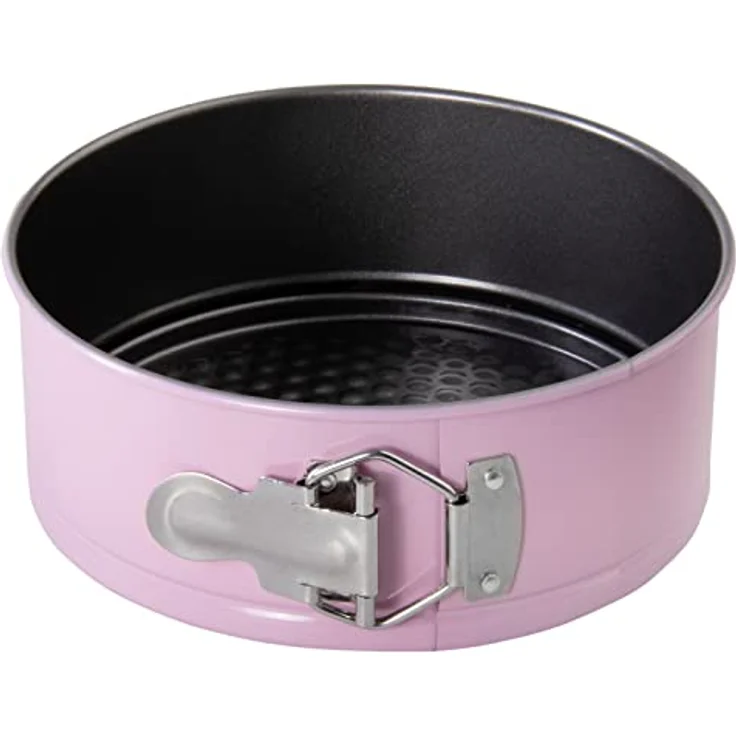 wenco premium Mini-Springform, Rund, Ø 18 cm, Antihaftbeschichtet, Kohlenstoffstahl, Hellrosa (Version 2022) – Bild 1