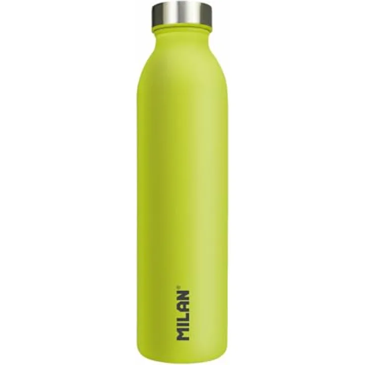 MILAN® Isolierflasche, doppelwandige Edelstahl Thermosflasche, 591 ml, Vakuumisolierung, gelb