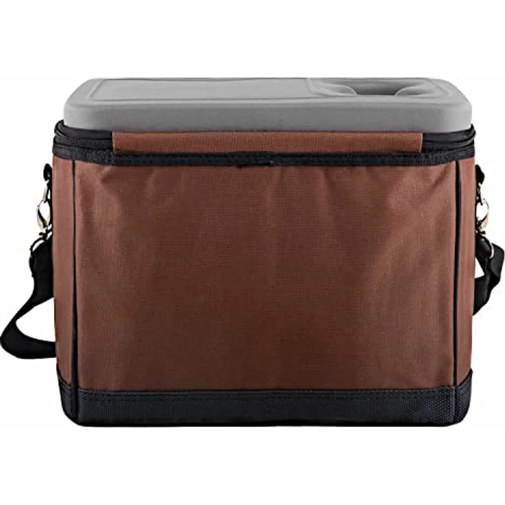 Anndora Kühltasche 22 Liter - braun hellblau – Bild 9