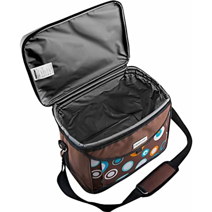 Anndora Kühltasche 22 Liter - braun hellblau – Bild 5