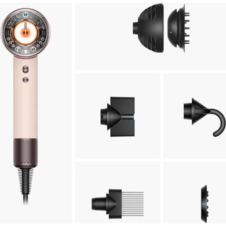 Dyson Supersonic Nural™ Haartrockner Curly+Coily, intelligente Temperaturregelung und Aufsatzerkennung, Ceramic Pink/Roségold – Bild 5