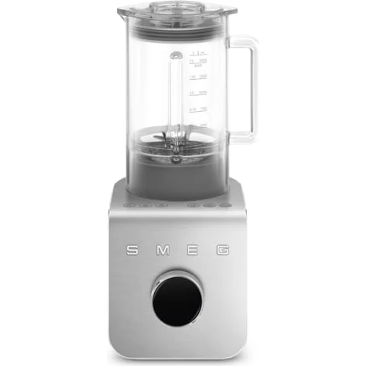 SMEG, Hochleistungsmixer BLC01WHMEU, 5 voreingestellte Programme, 9 manuelle Geschwindigkeitsstufen, Pause & Pulse-Funktion, Kunststoffgehäuse, rutschfeste Basis, 1400 W, Weiß – Bild 2