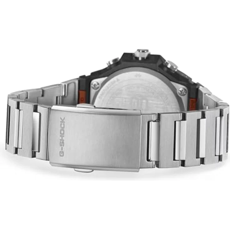 Casio G-Shock G-Steel GST-B1000D-1AER, Solar-Quarzuhr aus Edelstahl mit Bluetooth-Verbindung, Silber/Schwarz – Bild 4
