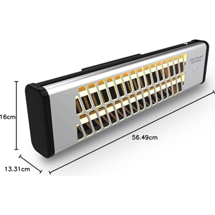 Cecotec Ready Warm 7000 Quartz Bath Quarzheizkörper. 2 Stufen, Für Badezimmer geeignet, Sicherheitsgitter, 1200 W, Heizlüfter – Bild 6