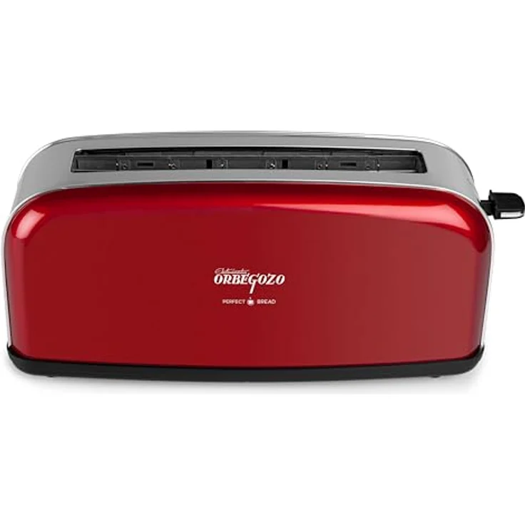 Orbegozo TOV 6200, Toaster mit 850 W, Edelstahlgehäuse, rot, mit Aufwärmfunktion und herausnehmbarer Krümelschublade – Bild 6