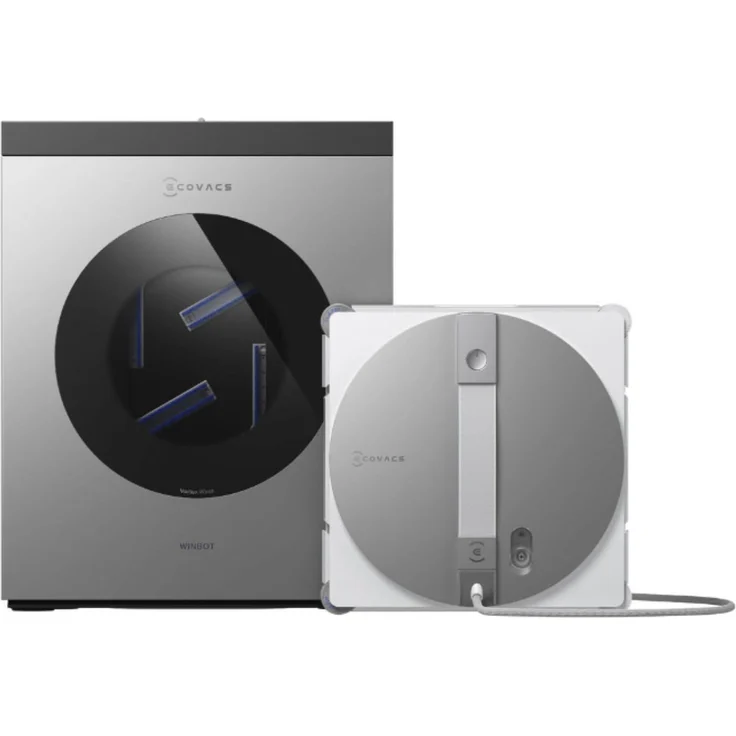 ECOVACS WINBOT W3 OMNI, Fensterputzroboter mit Multifunktionsstation, automatischer Reinigung der Wischpads, TruEdge-Technologie, 12-stufiges Schutzsystem – Bild 1