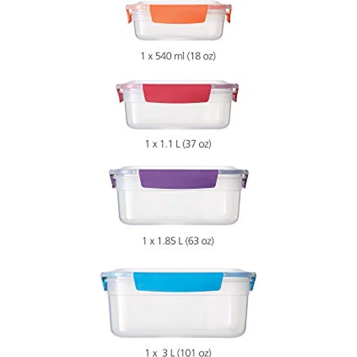 Joseph Joseph Nest Lock - 4-teiliges Aufbewahrungsdosen-Set - mehrfarbig – Bild 2