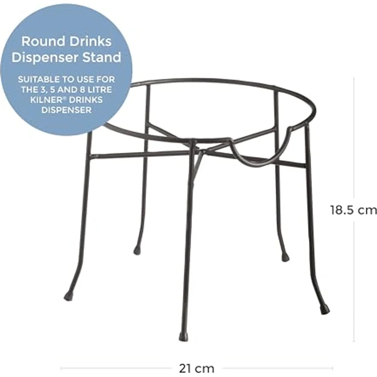 Kilner Ständer für Getränkespender Round Metall 21x21x18,5 cm – Bild 3