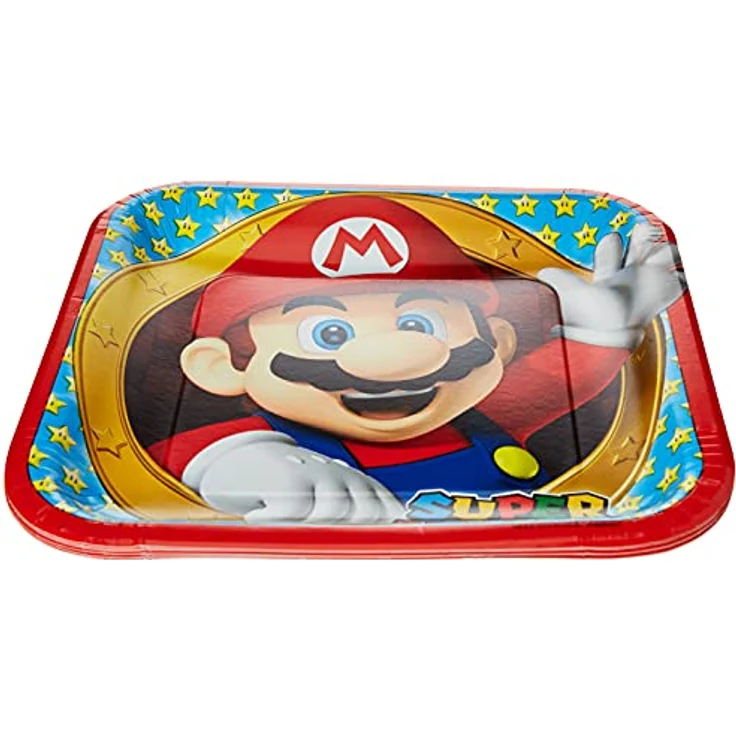 partyboards Super Mario 23 x 23 cm 8 Stück – Bild 2