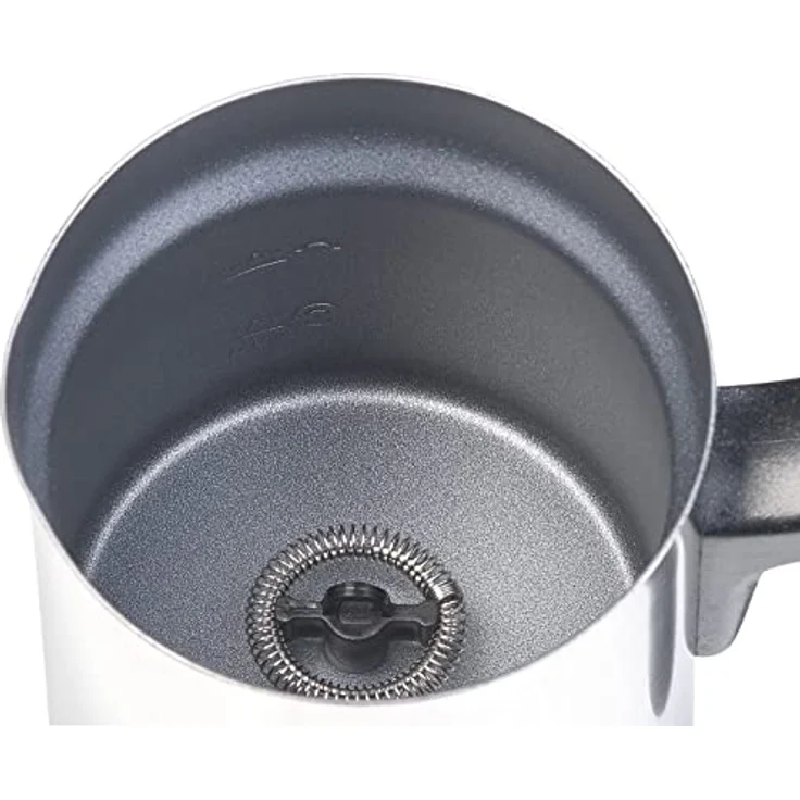 Rosenstein & Söhne ZX-6037-919 Milchbereiter: Elektrischer Edelstahl-Milchaufschäumer, 115/240 ml, antihaft, 500 W (Milk Maker, Milchaufschäumer-Gerät, Milchkännchen) – Bild 5