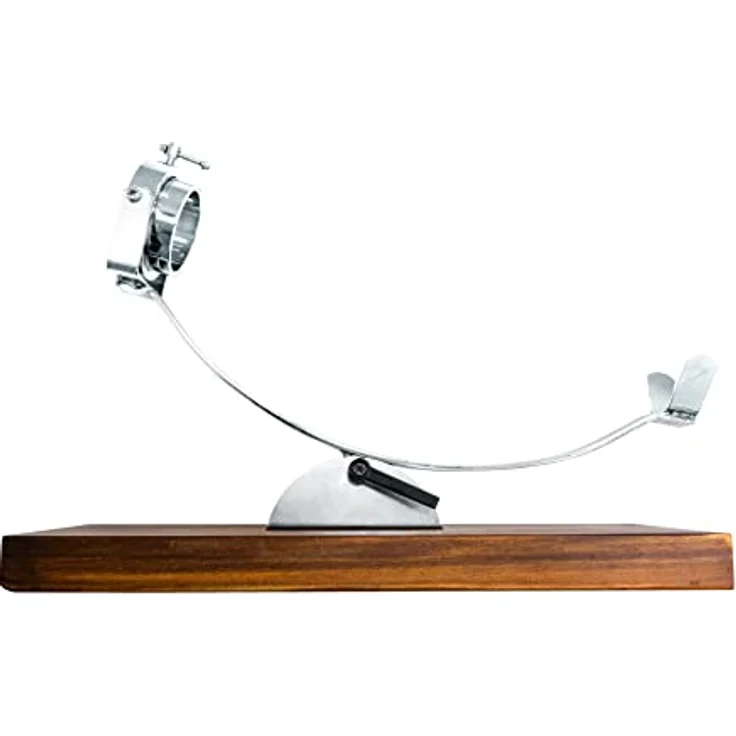 Nerthus FIJ 853 Jamonero Giratorio con Cabezal telescópico y base ajustable FIJ 853 Drehkopf Boden Schinkenhalter mit drehbarem Kopf und verstellbarer Basis, Holz Edelstahl, Braun – Bild 3