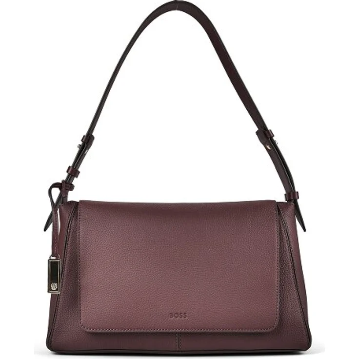 Boss Ameline Schultertasche Leder, lila, 31 cm x 10 cm x 19 cm