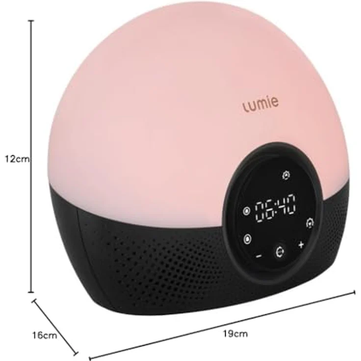 Lumie Bodyclock Glow 150, Lichtwecker mit 20-45 Minuten Sonnenaufgang, dimmbarem Display und 9 Einschlafklängen – Bild 11